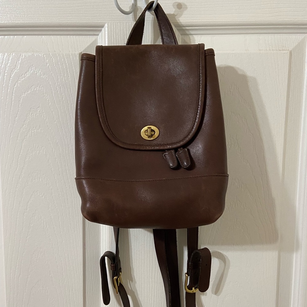 Coach Daypack Mini Backpack Turnlock 9960